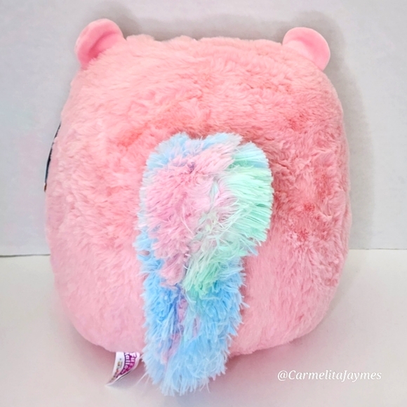 💛 AMINA 🐿️ULTRA RARE Pink Rainbow Squirrel FuzzAMallow Squishmallow NWT books - Picture 5 of 9